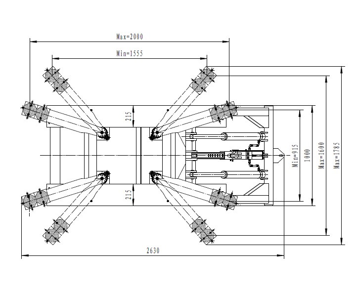 Hydraulische Scherenhebebühne St. Louis mit Fahrwerk 230V - 1400 mm Hubhöhe